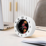 Red And Yellow Japanese Amaryllis Print Alarm Clock