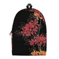 Red And Yellow Japanese Amaryllis Print School Backpack