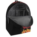 Red And Yellow Japanese Amaryllis Print Backpack