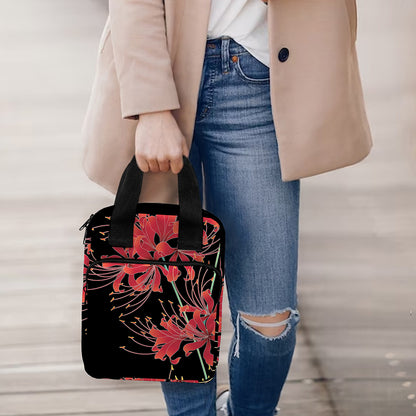 Red And Yellow Japanese Amaryllis Print Bible Tote Bag