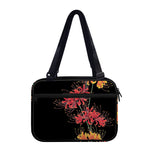 Red And Yellow Japanese Amaryllis Print Double Strap Bible Bag