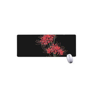 Red And Yellow Japanese Amaryllis Print Extended Mouse Pad