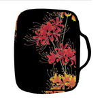 Red And Yellow Japanese Amaryllis Print Front Pocket Bible Bag