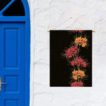 Red And Yellow Japanese Amaryllis Print Garden Flag