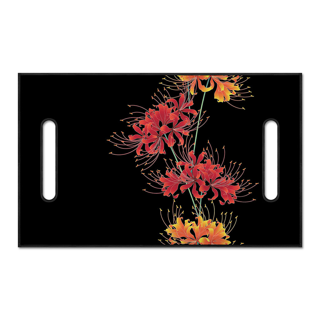 Red And Yellow Japanese Amaryllis Print Golf Cart Seat Cover