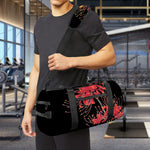Red And Yellow Japanese Amaryllis Print Gym Bag