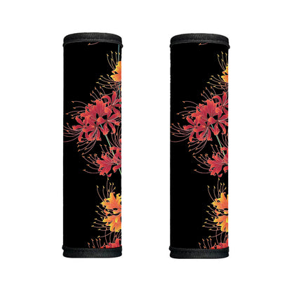 Red And Yellow Japanese Amaryllis Print Handle Covers