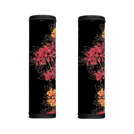 Red And Yellow Japanese Amaryllis Print Handle Covers