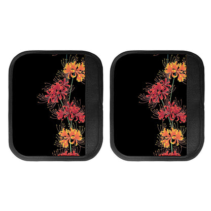 Red And Yellow Japanese Amaryllis Print Handle Covers