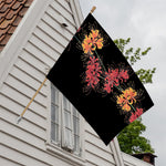 Red And Yellow Japanese Amaryllis Print House Flag