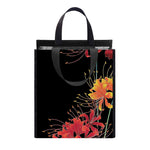 Red And Yellow Japanese Amaryllis Print Insulated Lunch Tote