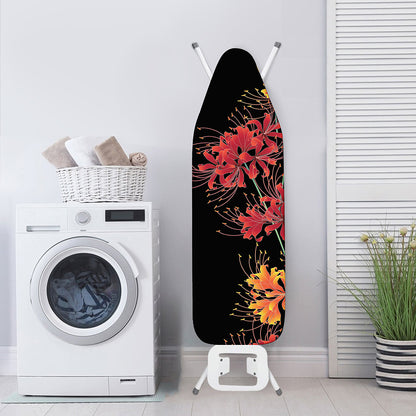 Red And Yellow Japanese Amaryllis Print Ironing Board Cover