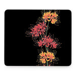 Red And Yellow Japanese Amaryllis Print Mouse Pad