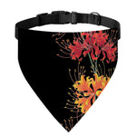 Red And Yellow Japanese Amaryllis Print Over The Collar Dog Bandana