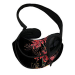 Red And Yellow Japanese Amaryllis Print Pet Sling Carrier