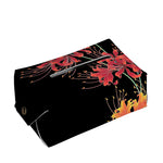 Red And Yellow Japanese Amaryllis Print Rectangle Tissue Box Cover