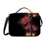 Red And Yellow Japanese Amaryllis Print Shoulder Strap Bible Bag