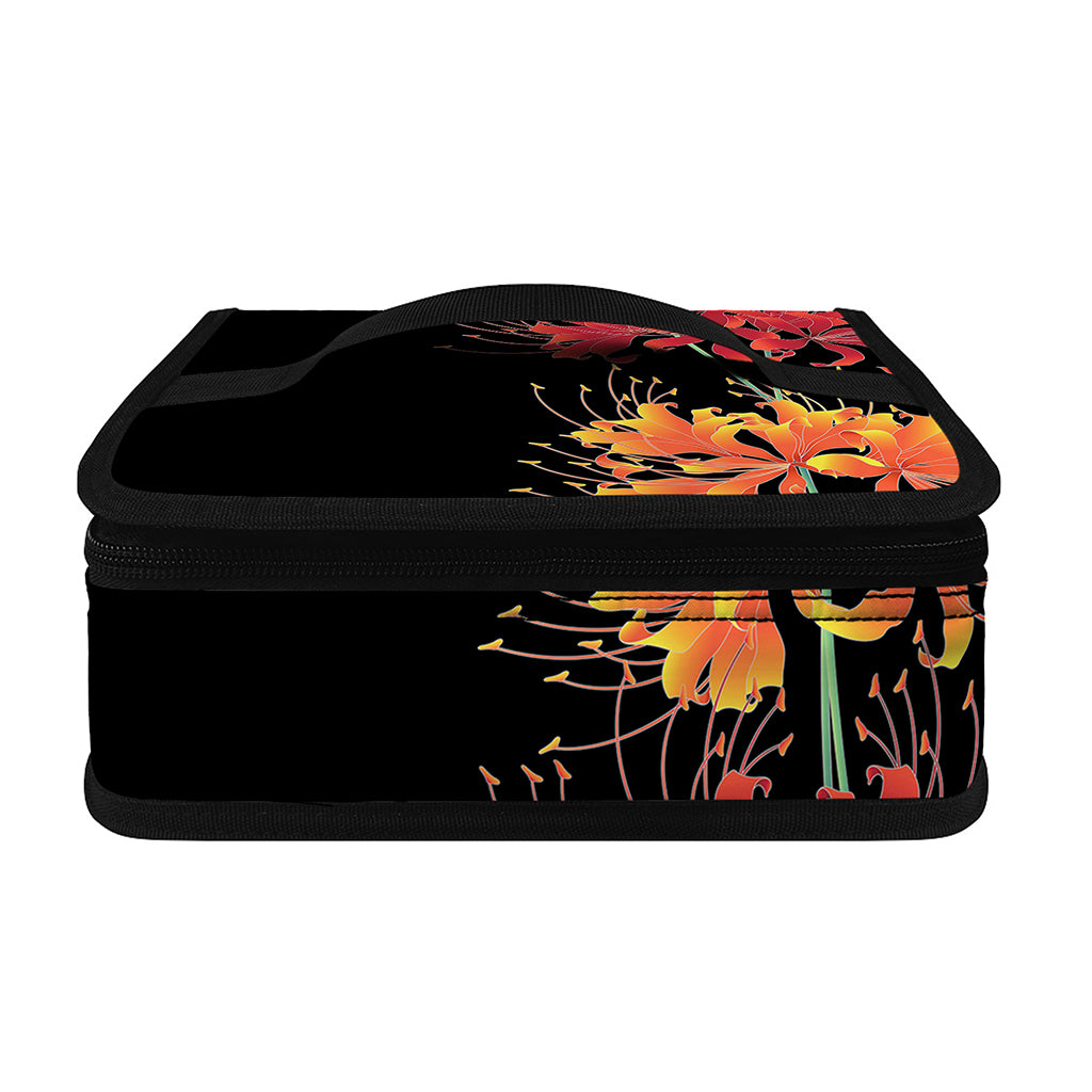 Red And Yellow Japanese Amaryllis Print Small Lunch Bag