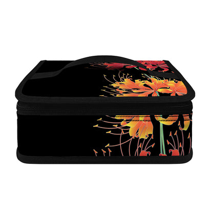Red And Yellow Japanese Amaryllis Print Small Lunch Bag