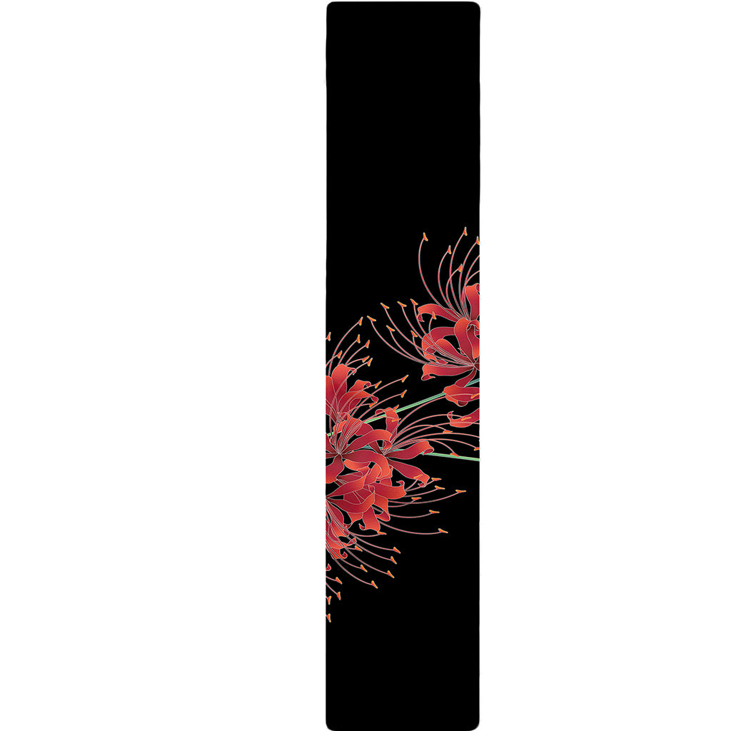 Red And Yellow Japanese Amaryllis Print Table Runner