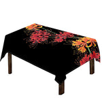Red And Yellow Japanese Amaryllis Print Tablecloth
