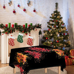 Red And Yellow Japanese Amaryllis Print Tablecloth