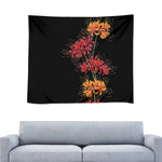 Red And Yellow Japanese Amaryllis Print Tapestry