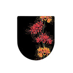 Red And Yellow Japanese Amaryllis Print Toilet Lid Cover