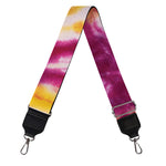 Red And Yellow Spider Tie Dye Print Bag Strap