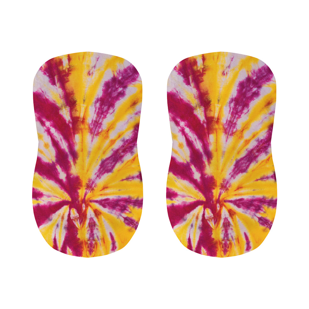 Red And Yellow Spider Tie Dye Print Bar Stool Covers