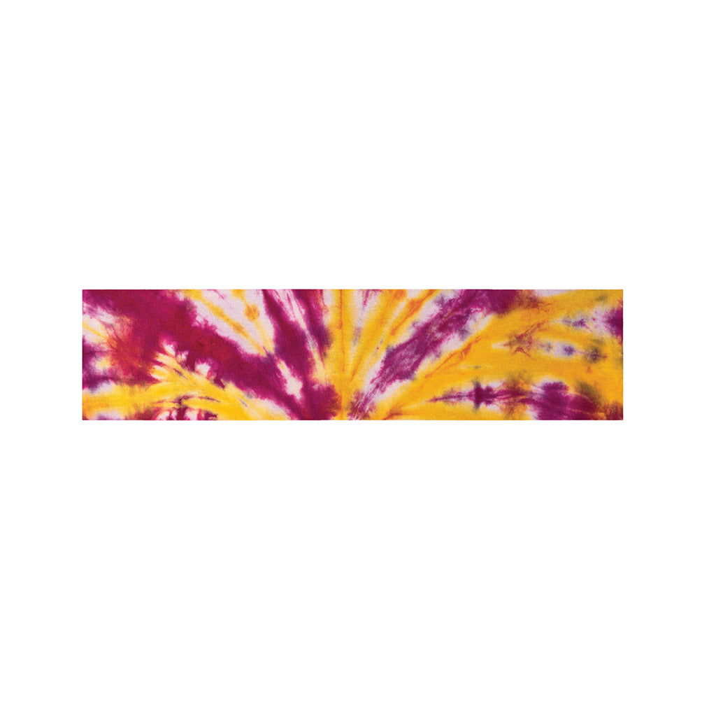 Red And Yellow Spider Tie Dye Print Bed Runner