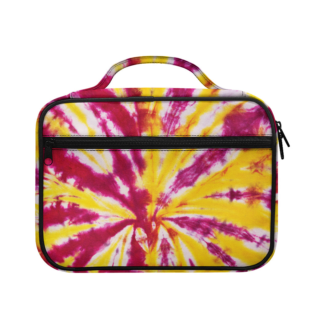 Red And Yellow Spider Tie Dye Print Briefcase Bible Bag
