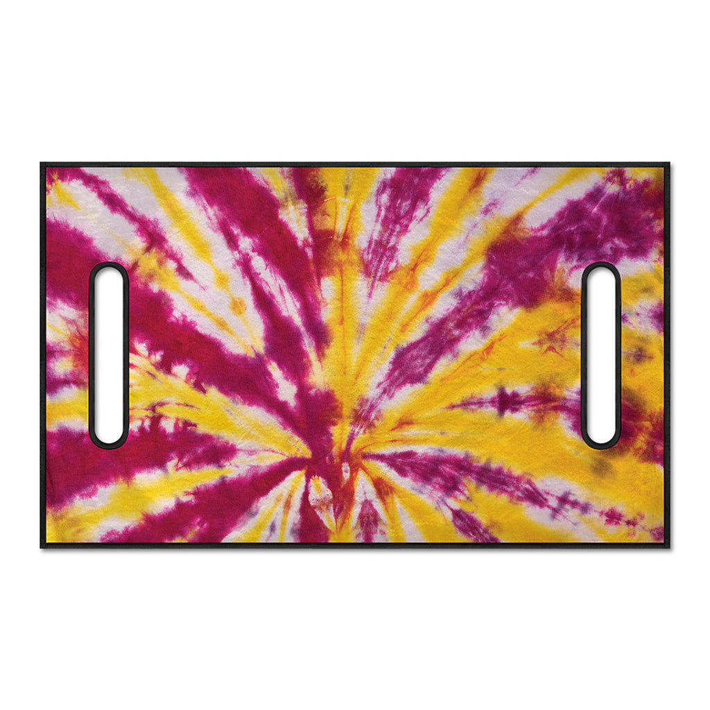 Red And Yellow Spider Tie Dye Print Golf Cart Seat Cover
