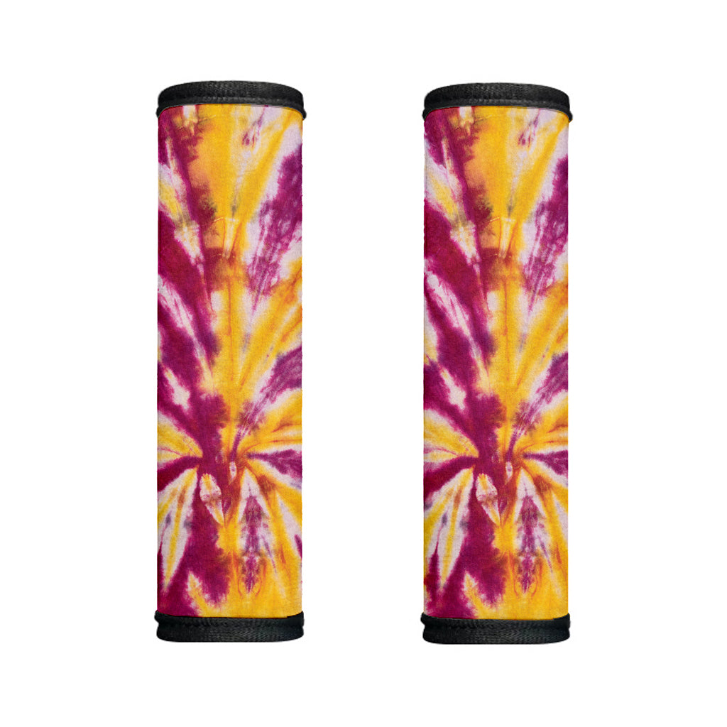 Red And Yellow Spider Tie Dye Print Handle Covers