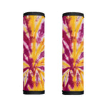 Red And Yellow Spider Tie Dye Print Handle Covers