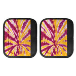 Red And Yellow Spider Tie Dye Print Handle Covers