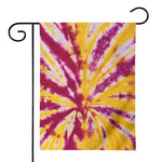 Red And Yellow Spider Tie Dye Print House Flag