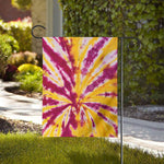 Red And Yellow Spider Tie Dye Print House Flag