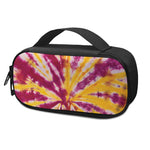 Red And Yellow Spider Tie Dye Print Insulin Cooler Travel Case
