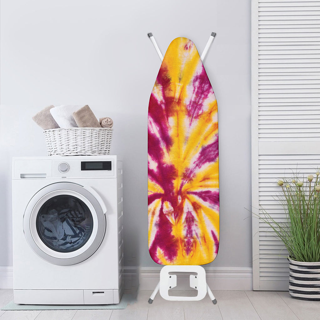Red And Yellow Spider Tie Dye Print Ironing Board Cover