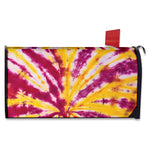 Red And Yellow Spider Tie Dye Print Mailbox Cover