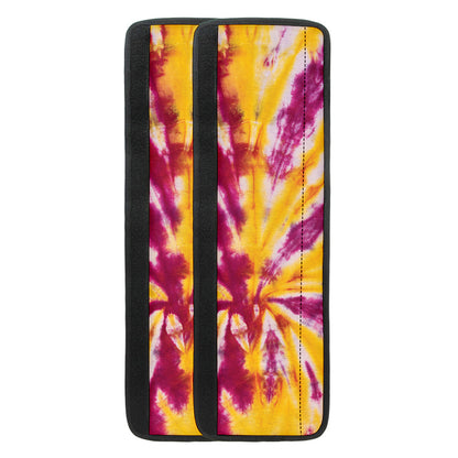 Red And Yellow Spider Tie Dye Print Refrigerator Handle Covers