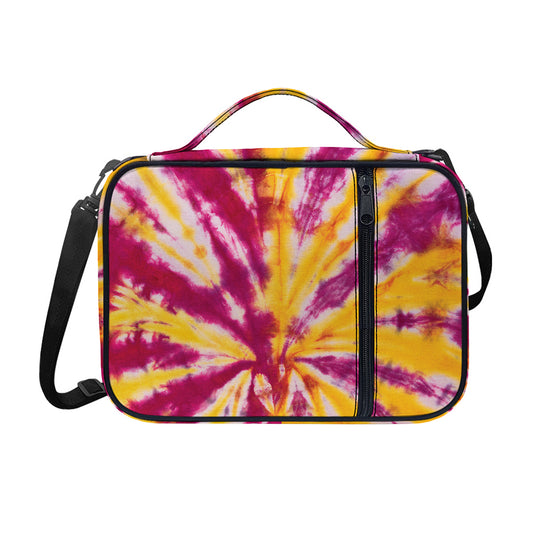 Red And Yellow Spider Tie Dye Print Shoulder Strap Bible Bag