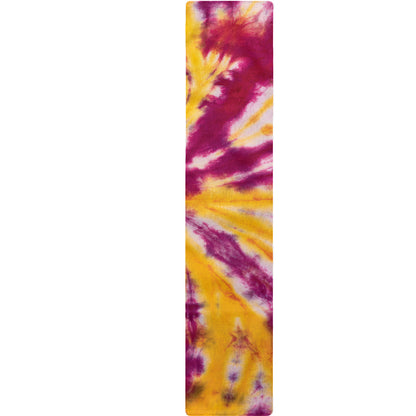 Red And Yellow Spider Tie Dye Print Table Runner