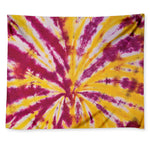 Red And Yellow Spider Tie Dye Print Tapestry
