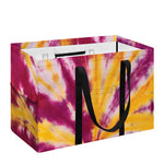 Red And Yellow Spider Tie Dye Print Utility Tote Bag
