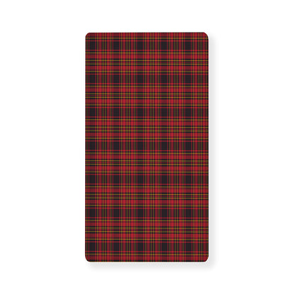 Red And Yellow Tartan Pattern Print Baby Crib Sheet