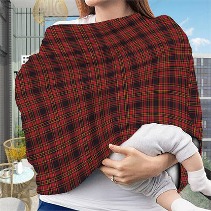 Red And Yellow Tartan Pattern Print Baby Seat Cover