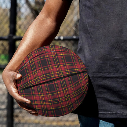 Red And Yellow Tartan Pattern Print Basketball