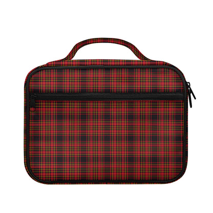 Red And Yellow Tartan Pattern Print Briefcase Bible Bag